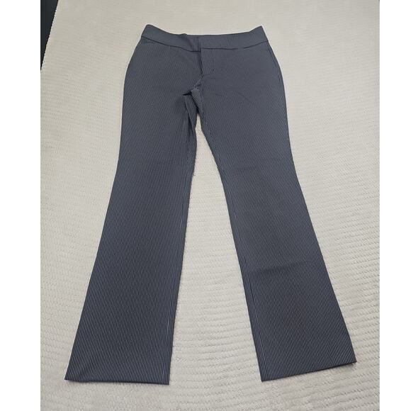 Liverpool Pants Womens 10 Navy Ministripe Bootcut Trousers Style #LM5099ZP - Picture 1 of 10
